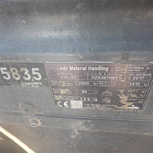 LINDE E25-387 Elektrikli Forklift (F1.5835)