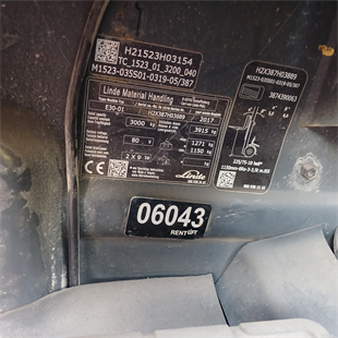 LINDE E30-387 Elektrikli Forklift (F1.6043)