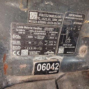 LINDE E30-387 Elektrikli Forklift (F1.6042)
