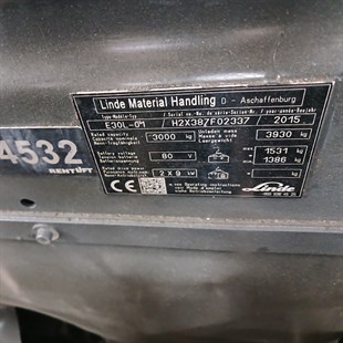 LINDE E30L-387 Elektrikli Forklift (F1.4532)