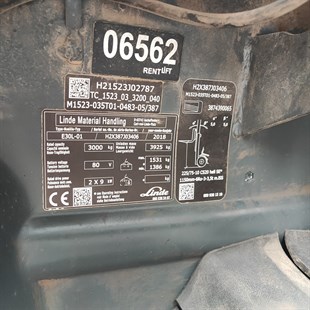 LINDE E30L-387 Elektrikli Forklift (F1.6562) [OPS]