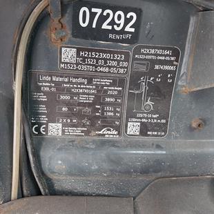 LINDE E30L-387 Elektrikli Forklift (F1.7292)