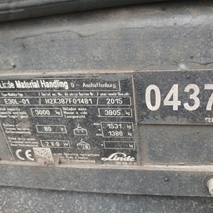 LINDE E30L-387 Elektrikli Forklift (F1.4378)
