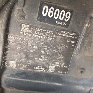 LINDE E30L-387 Elektrikli Forklift (F1.6009)