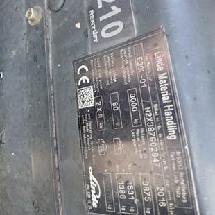 LINDE E30L-387 Elektrikli Forklift (F1.5210)