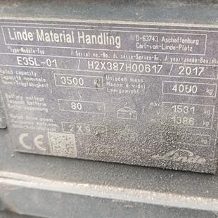 LINDE E35L-387 Elektrikli Forklift (F1.5815)
