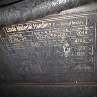LINDE E35L-387 Elektrikli Forklift (F1.3786)