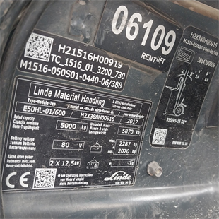 LINDE E50/600HL-388 Elektrikli Forklift (F1.6109) [OPS]
