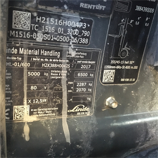 LINDE E50/600HL-388 Elektrikli Forklift (F1.5924)