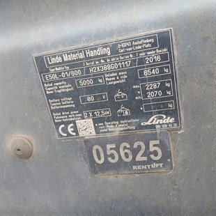 LINDE E50/600L-388 Elektrikli Forklift (F1.5625)