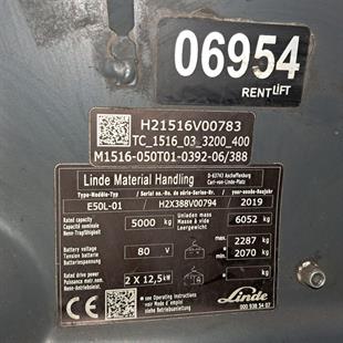 LINDE E50L-388 Elektrikli Forklift (F1.6954)