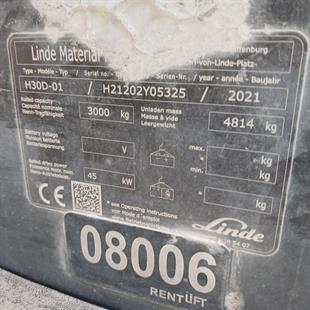 LINDE H30D-1202 Dizel Forklift (F1.8006)