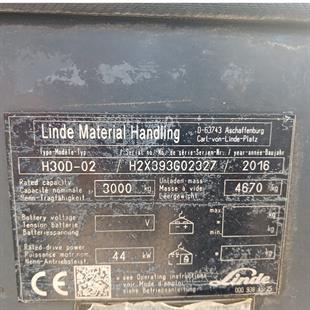 LINDE H30D-393-02 Dizel Forklift (F1.5061)