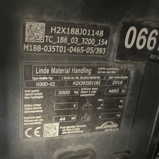 LINDE H30D-393 Dizel Forklift (F1.6679)