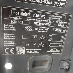 LINDE H30D-393 Dizel Forklift (F1.6302)