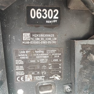 LINDE H30D-393 Dizel Forklift (F1.6302)