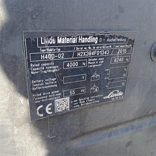LINDE H40D-394-02 Dizel Forklift (F9.10625)