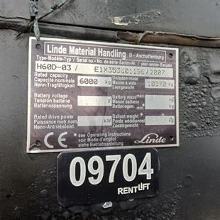 LINDE H60D-353 Dizel Forklift (F9.9704)