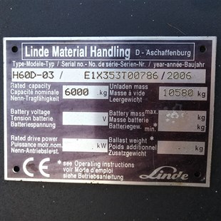 LINDE H60D-353 Dizel Forklift (F1.1390) [OPS]