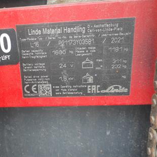 LINDE L16-1173  Elektrikli İstifleyici (F1.7940)