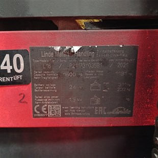 LINDE L16-1173  Elektrikli İstifleyici (F1.7940)