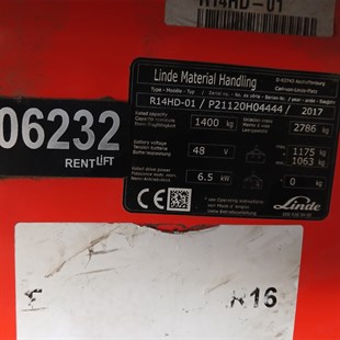 LINDE R14HD-1120  Reach Truck (F1.6232)