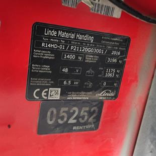 LINDE R14HD-1120  Reach Truck (F1.5252)