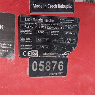LINDE R16HD-1120  Reach Truck (F1.5876)