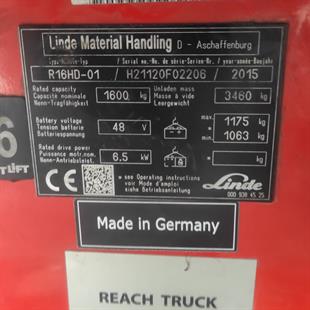 LINDE R16HD-1120  Reach Truck (F1.4906)