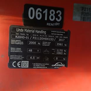 LINDE R20HD-1120  Reach Truck (F1.6183)