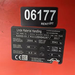 LINDE R20HD-1120  Reach Truck (F1.6177)