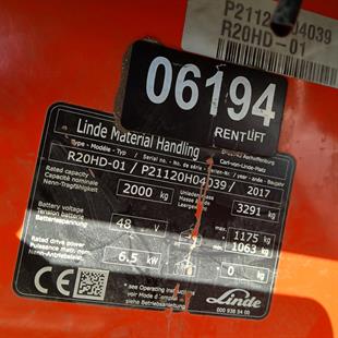 LINDE R20HD-1120  Reach Truck (F1.6194)