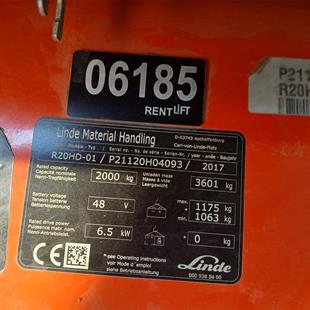 LINDE R20HD-1120  Reach Truck (F1.6185)