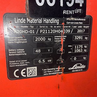 LINDE R20HD-1120  Reach Truck (F1.6194)
