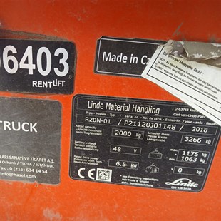 LINDE R20N-1120  Reach Truck (F1.6403) [OPS]