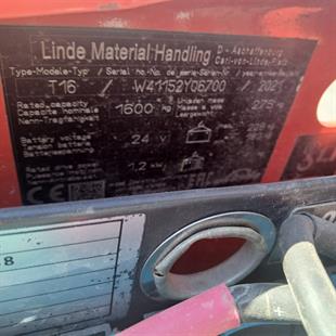 LINDE T16-1152  Elektrikli Transpalet (F1.7890)