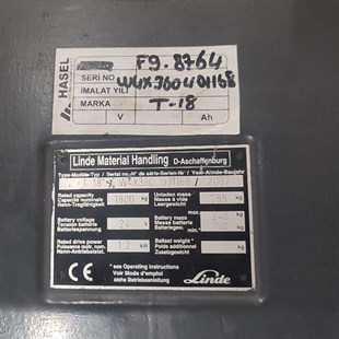 LINDE T18-1152  Elektrikli Transpalet (F9.8764)