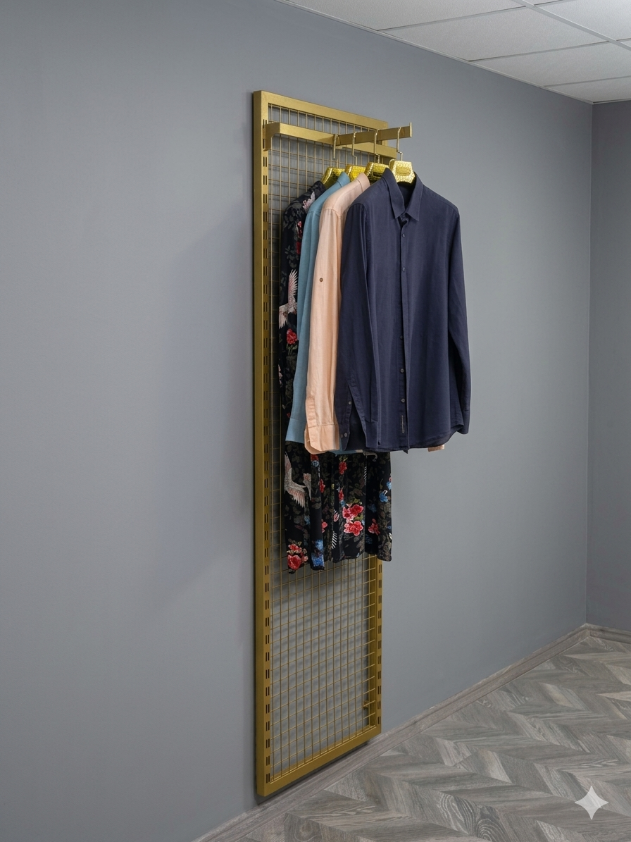 30*30 Dikmeli Sık Telli Tel Pano 60 cm Gold