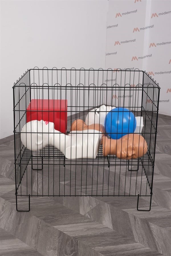 53*53 Katlanır Siyah Ekonomik Sepet