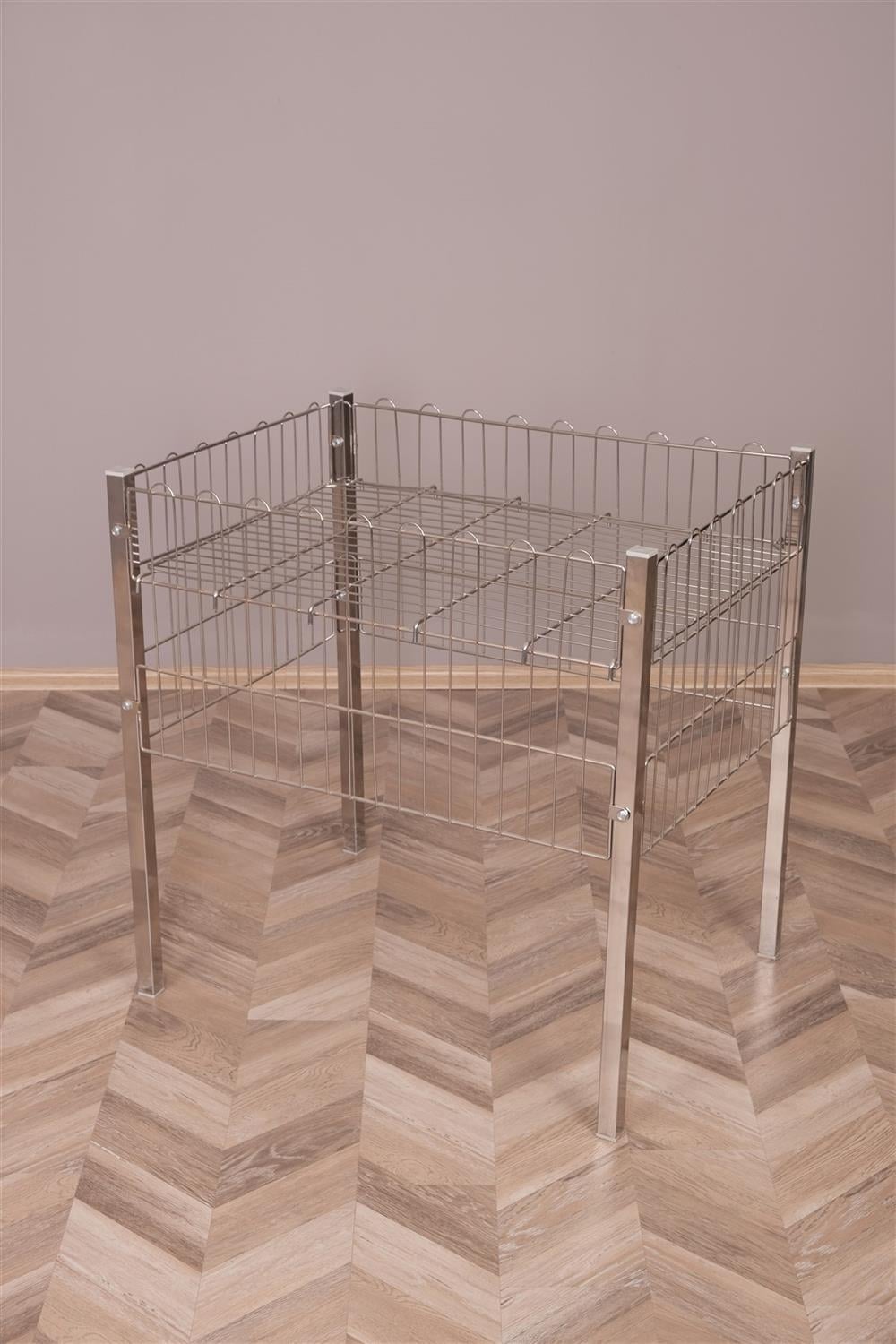 60*100 Profil Ayaklı Krom Sepet