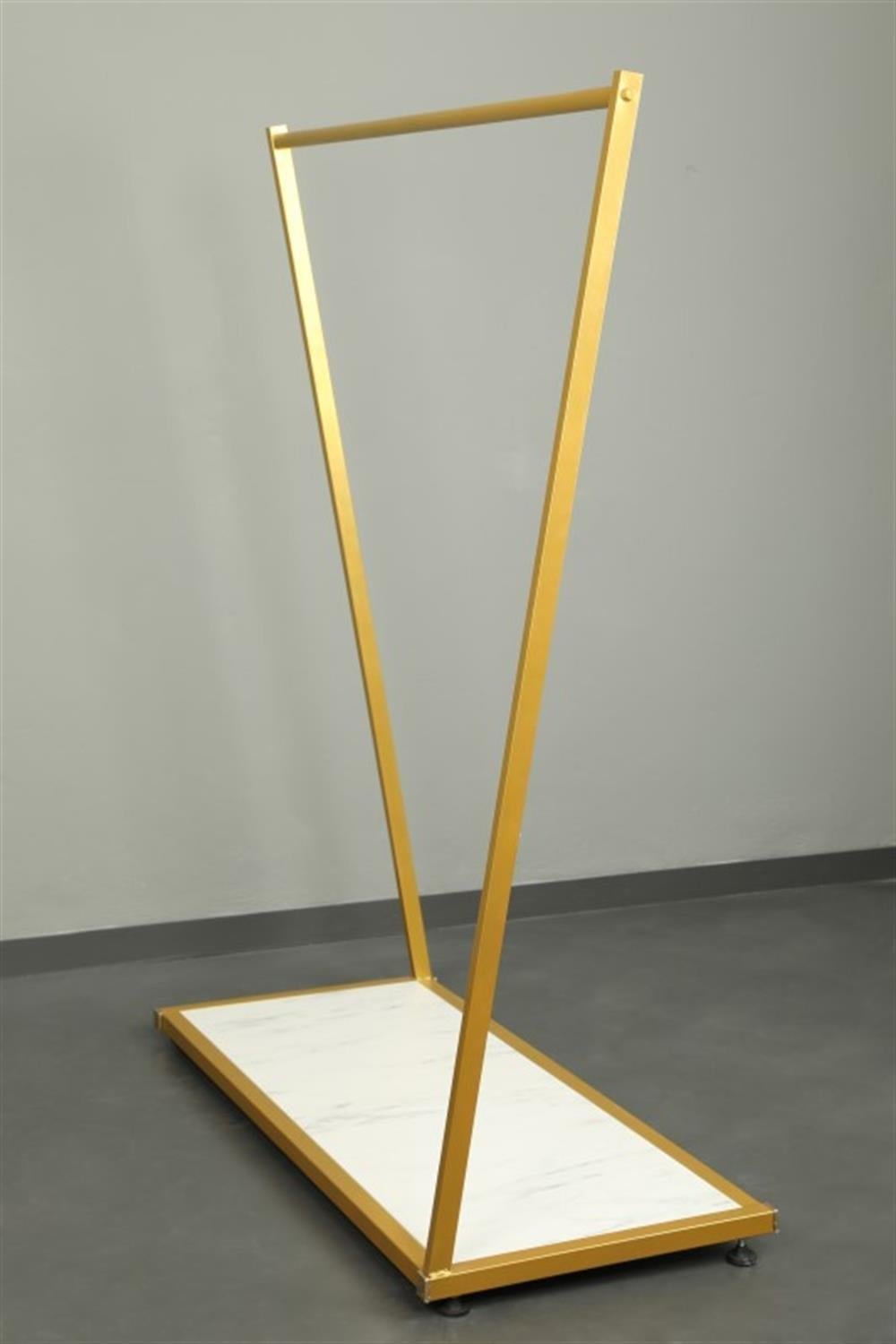 Gold Boyalı Çapraz Ayaklı Sunta Tabanlı Stand