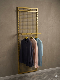30*30 Dikmeli Sık Telli Tel Pano 60 cm Gold