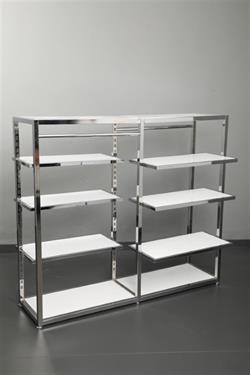 6 Raflı 2 Askılı Krom Stand