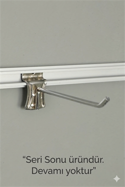 Kanallı Panoya Lüks Krom Kanca