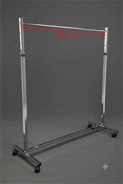 Tekli Ayarlı Krom Stand 100 Cm