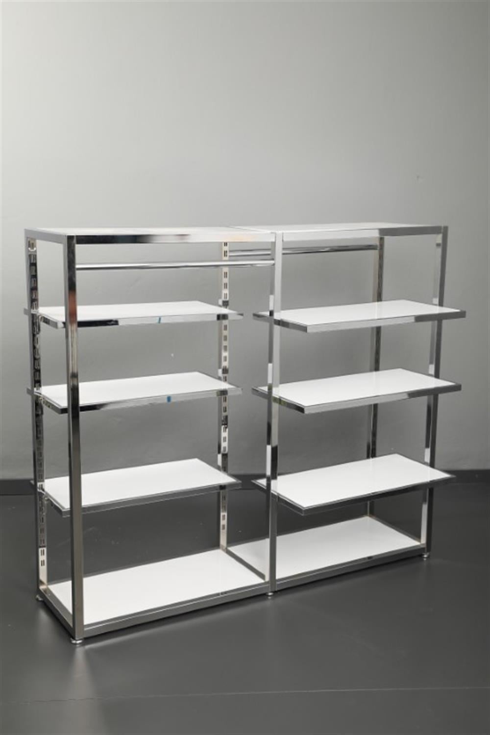 6 Raflı 2 Askılı Krom Stand