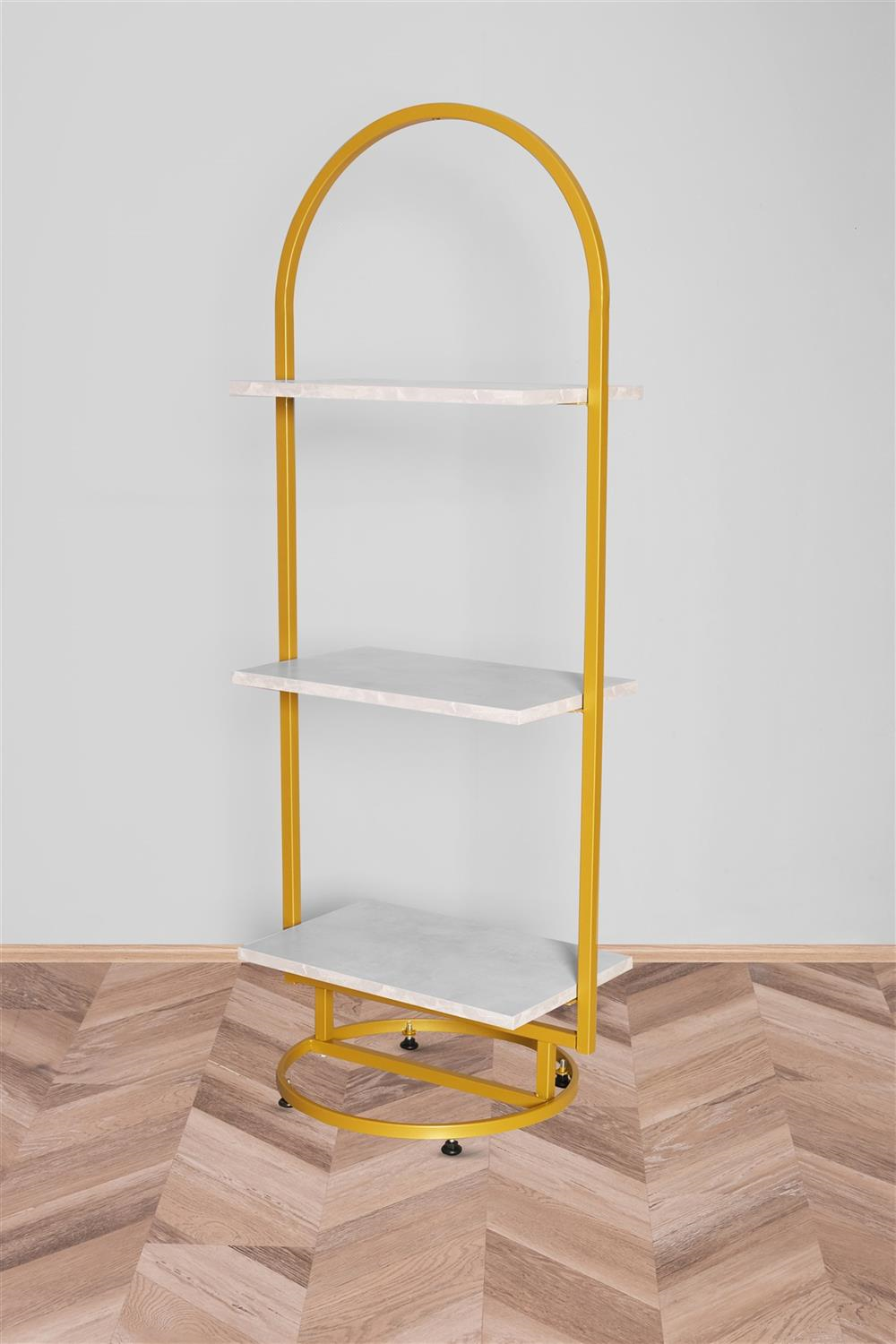 Ay Stand Raflı Gold Renk