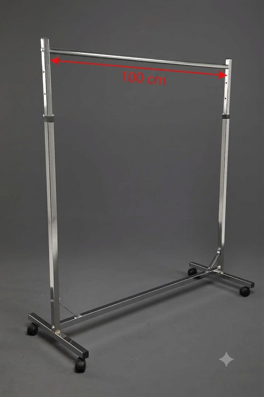 Tekli Ayarlı Krom Stand 100 Cm