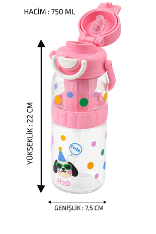 Polikarbon Matara - Desenli Hayvan Figürlü * 750 ML