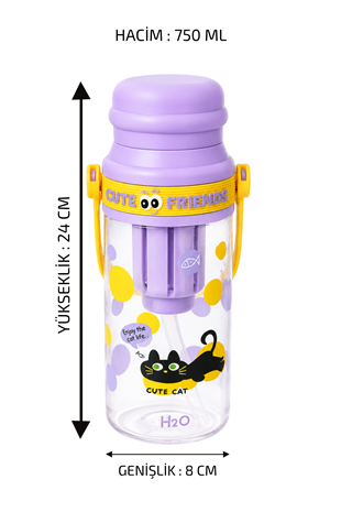 Polikarbon Matara - Sevimli Hayvanlar * 750 ML